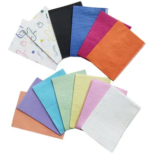 Hot Dental bibs Equipment Disposable Hygienic Scarf Thicken Spread Towel Anti-pollution and Anti-leakage Multi-color optional