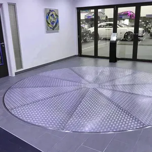 360องศาที่จอดรถหมุนแพลตฟอร์มหมุนรถจานเสียงเพื่อแสดงรถยนต์แพลตฟอร์มโรตารี