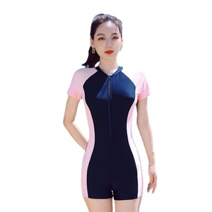 Qingdao – maillot de bain une pièce pour femmes, col rond, maillot de bain sportif conservateur pour la natation et les sports nautiques, taille adulte 82232 - Product Image 2