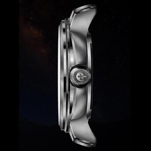 Reloj de Negocios PONIGER de 42 mm, Movimiento Automático Citizen, 21 Joyas, Segundero Pequeño Independiente, Esfera Giratoria Día/Noche de 24 Horas P5.23 - Product Image 6
