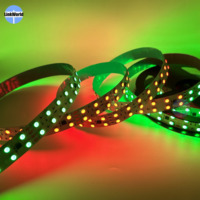 Bande LED ADRESSABLE RGBIC ADRESSABLE 20mm Double Rangée 12V 24V WS2811 120LED Pixels DMX RGB Haute Puissance Programmable Smart Led Strip Light