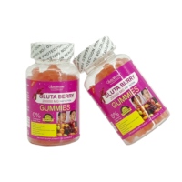 Gummies Strong Gluta Berry Premium, blanchiment de la peau, stimulant immunitaire, ingrédients entièrement biologiques, éliminateur de taches brunes, complément anti-acné