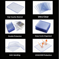 Cartes à collectionner Pokémon, cartes de jeu sportives, protège-cartes rigides transparents, emballage personnalisé direct usine, chargeur de cartes 35PT