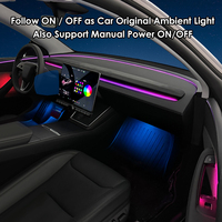 Éclairage Ambiant Dynamique pour Tesla Model 3 Y 2025 2026 – Accessoires de Mise à Niveau pour l'Éclairage Intérieur du Tableau de Bord