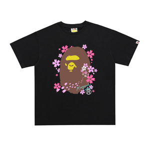 T-shirt Bapees imprimé tendance pour homme, version haute qualité 1:1, 100% coton respirant, avec lettres imprimées, en stock, collection 2026 - Product Image 2