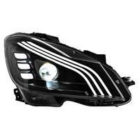 Pièces de modification automobile de style Maybach, ensemble de phares LED modifiés pour Mercedes-Benz Classe C W204, mise à niveau des phares
