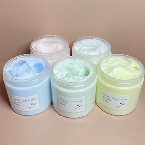 Vente en gros de produits de beauté pour <span class=keywords><strong>le</strong></span> corps Beurre de karité végétalien naturel bio Huile de noix de coco Beurres corporels nourrissants Crème de marque privée - Product Image 3