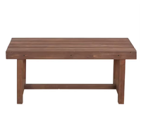 Table de pique-nique en bois pour l'extérieur, mobilier de jardin, patio, utilisation portable, anti-corrosion, table de camping en bois massif