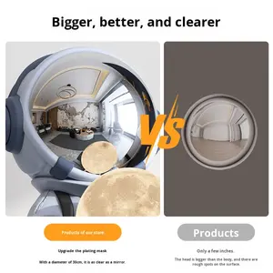 Estatua de Astronauta de Resina Grande con Altavoz Bluetooth y Lámpara Lunar de 3 Colores, Decoración Moderna Nórdica para el Hogar, Proyector de Luz Nocturna - Product Image 3