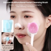 Outil de maquillage multifonctionnel pour les yeux : pochoirs en silicone pour sourcils, aide pour mascara et eye-liner, et outil de massage facial