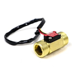 Sensor de flujo de agua de latón OEM DN15 G3/4, interruptor de flujo de agua magnético de cobre completo DN20, medidor de flujo de agua de latón con pulso Hall - Product Image 6