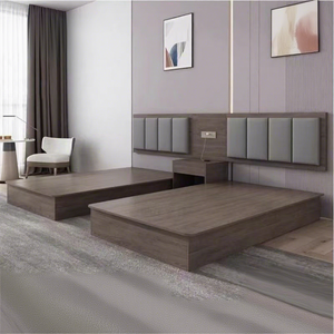 Hotel Bedroom <b>Set</b> Rectangle Framework Structure High Quality <b>Paint</b> Customizable Adult Furniture - Product Image 3
