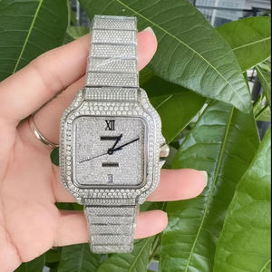 Top Quality Luxury Handmade Fully Iced Out Hip Hop <b>Watches</b> Bust Down VVS Diamond Moissanite <b>Watches</b> - Product Image 3
