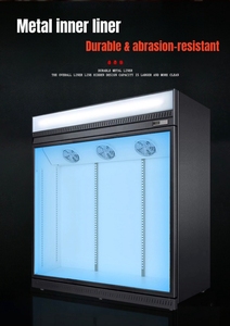Réfrigérateurs commerciaux modernes 8 portes vitrées verticales pour restaurants et supermarchés SC-1260-2 - Product Image 5