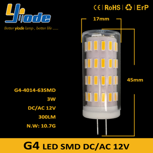 DCAC 12-24V 3.5W G9 <span class=keywords><strong>LED</strong></span> <span class=keywords><strong>ampoule</strong></span> de maïs en céramique Dimmable SMD CRI80 3000K-6000K lampe de remplacement <span class=keywords><strong>halogène</strong></span> à économie d'énergie pour résidentiel - Product Image 6