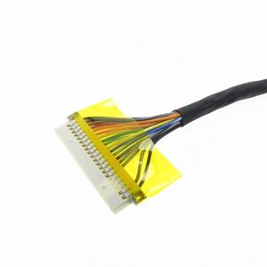 Konektor DF11-30DS-2C kustom 30 Core kabel Lvds pasangan terpilin berpelindung, konektor elektronik PVC Xinda hitam - Product Image 4