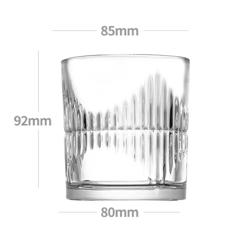 Old Fashioned Whisky Glasses Cup Lead-free Crystal Glass Unique Drinking Whiskey Glasses Gold Supplier