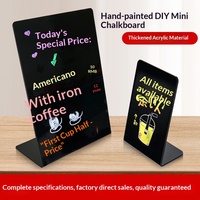 Tableau noir de comptoir en acrylique moderne personnalisé Trustloops, écologique et réutilisable, pour stand de vente au détail, café, signalisation de prix sur table