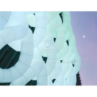 Noeud LED Photo Wall Party Light Gonflables publicitaires gonflables pour l'affichage public d'art ornemental