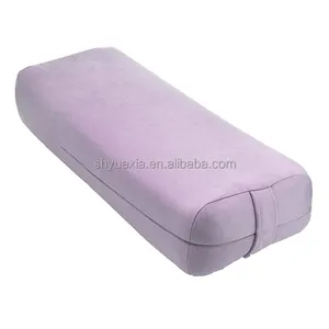 Yoga Bolster Kussen Voor Meditatie En Ondersteuning-Rechthoekige Yogakussen Foam Wiggen Wasbare Hoes Met Handgrepen