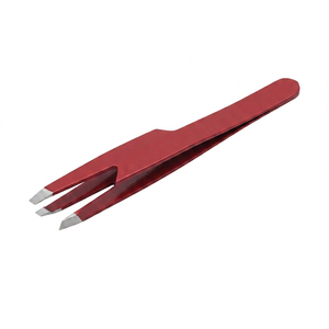 Pince à épiler cosmétique en acier inoxydable SUNTOOLS/STIPL Modèle 619Q, 160 mm, pointe en caoutchouc irrégulière, outils de fabrication de bijoux pour une précision accrue - Product Image 1