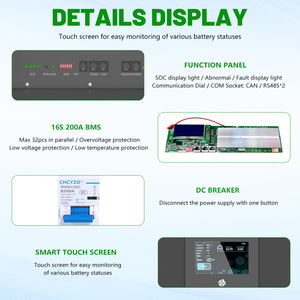 EU 주식 면세 LiFePO4 48V 100Ah 5Kwh 300Ah 15Kwh 16S 블루투스 BMS 51.2V 30Kwh 48V 600Ah LiFePO4 가정용 에너지 저장 배터리 - Product Image 2