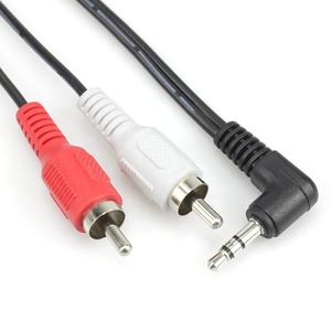 แจ็กเก็ตพีวีซีสีแดงสีขาว480P สำหรับเกมคอมพิวเตอร์ความยาวตามสั่ง1.5ม. 3.5มม. ถึง<span class=keywords><strong>2</strong></span>สายสัญญาณเสียง <span class=keywords><strong>RCA</strong></span> - Product Image 4