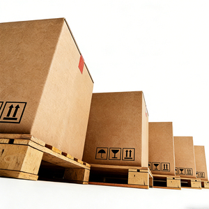 Boîtes en carton ondulé robustes personnalisables pour la logistique industrielle et le commerce électronique - Product Image 1