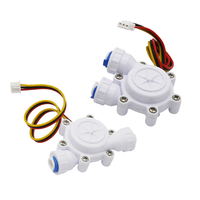 Capteur de débit d'eau liquide en plastique POM de qualité alimentaire Dijiang 1/4 3/8 0,1-2L/min, débitmètre ZJ-S303 pour machines de purification