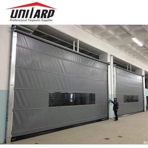 0.9mm Độ dày ánh sáng màu xám Hoàng Gia Màu Xanh PVC tốc độ cao cửa vải - Product Image 2