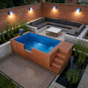 Piscinas de jardín, piscinas exteriores para adultos, piscinas de PVC, piscinas con revestimiento, piscinas contenedor con terraza, piscinas transparentes - Product Image 2