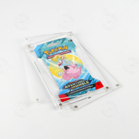 Présentoir de paquets de boosters Pokémon en polyester/plastique transparent, personnalisable en couleur et de haute qualité pour le rangement