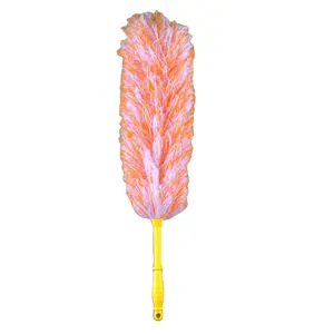 Manufactured Mixed Color Feather Microfiber Duster Flexible for Cleaning