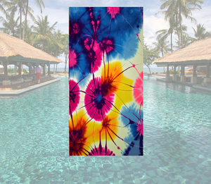 Serviettes de plage en microfibre recyclée personnalisées, légères, anti-sable, séchage rapide, imprimées sur mesure, 80*160cm, pour les voyages d'été - Product Image 1