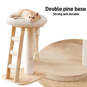 Hot bán tùy chỉnh kích thước lớn bằng gỗ CanDo mèo cây hiện đại vật nuôi scratcher nhà tháp với Len bán buôn Carton Đóng Gói - Product Image 3