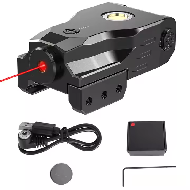 Compact LED Tactical Light High Brightness 1000 Lumen, Helmet & Hunting Compatible, Durable Aluminum Body