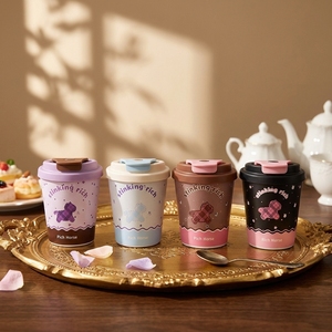 Manufacturer Wholesale Cute Portable Stainless Steel Vacuum Flask Thermos Cup Lid Small <strong>Matai</strong> Tea Cup Daily Use Leak-Proof - Product Image 1