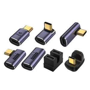 एल्यूमीनियम मिश्र धातु आवरण के साथ निर्माता प्रत्यक्ष 40GB 240W USB4.0 सी-प्रकार एडाप्टर और कनेक्टर
