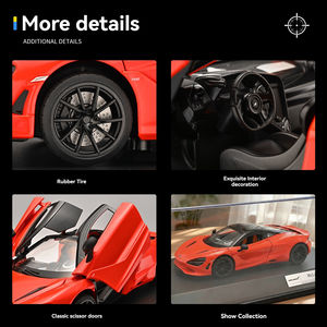 Modèle de <span class=keywords><strong>voiture</strong></span> RW 1:18 McLaren765s, modèle de <span class=keywords><strong>voiture</strong></span> en alliage, modèle de simulation de <span class=keywords><strong>voiture</strong></span>, collection, modèle de <span class=keywords><strong>voiture</strong></span> à tirer en arrière avec son et lumière, jouet décoratif - Product Image 4