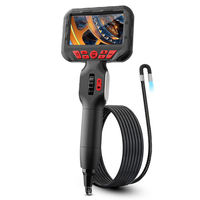 Endoscope industriel portable rigide 4,3 pouces 1080HD pour inspection et diagnostic de canalisations d'égout, caméra de réparation et de test 6 mm