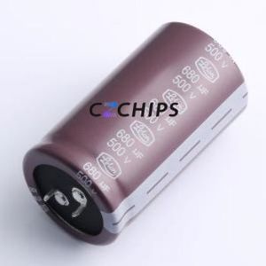 LSG681M2H--A3560M Snap-in Aluminum Electrolytic Capacitor Through hole Component (THT),D35xL60mm 680uF 20% 500V 35mm - Product Image 1