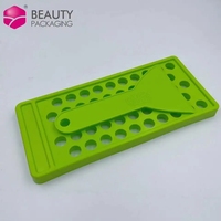 Ensemble de spatules vertes en gros kit de fabrication de baume à lèvres plateau de remplissage de tube de baume à lèvres en plastique