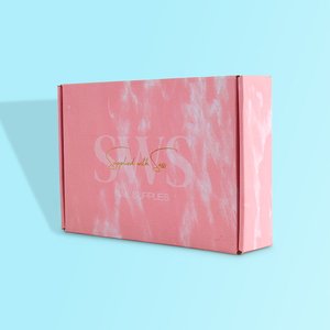 Caja de Embalaje de Cartón Corrugado <span class=keywords><strong>Rosa</strong></span> Personalizada, Resistente, Degradable y Reciclable para Cosméticos, Ideal para Envíos Express - Product Image 6