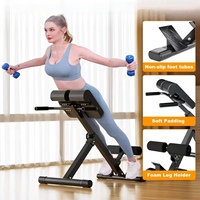 Chaise romaine multifonction réglable, banc d'hyperextension, équipement de gym à domicile pour l'entraînement des muscles du dos, de l'abdomen et du tronc