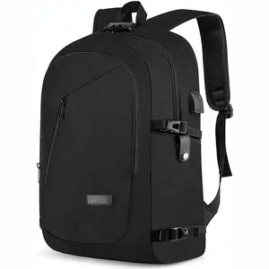 कस्टम लोगो यूनिसेक्स काले नायलॉन ऑक्सफोर्ड चमड़े के बैग बैग लैपटॉप बैग के लिए कार्यालय बैग पुरुषों