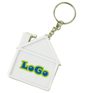 Llavero con Cinta Métrica de Acero Inoxidable en Forma de Casa Personalizado Ranguo, Regla Retráctil de 1M, Regalo Promocional Portátil con Logotipo Personalizado - Product Image 4