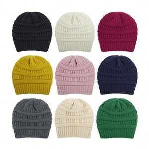 Gorros de Invierno para Mujer, Gorro Holgado con Forro de Satén, Elástico, Grueso, Tejido de Punto Cálido - Product Image 3