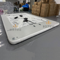 Plateforme flottante gonflable pour yacht, piscine gonflable pour la mer avec filet