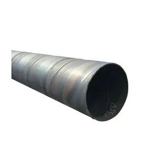 Tuyaux en acier soudés en spirale ASTM SSAW 620mm Q235 Q195 Q345 Tube rond en acier au carbone