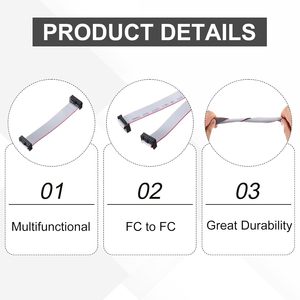 Cable Plano Meccanixity de 14 Pines, Paso de 2.54mm, 10cm de Largo, Conector FC a FC, Cable de Conexión para Computadora - Product Image 5